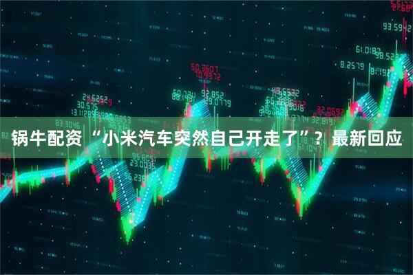 锅牛配资 “小米汽车突然自己开走了”？最新回应